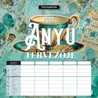 LC naptár fali lemez 290x290mm Családi tervező scrapbook
